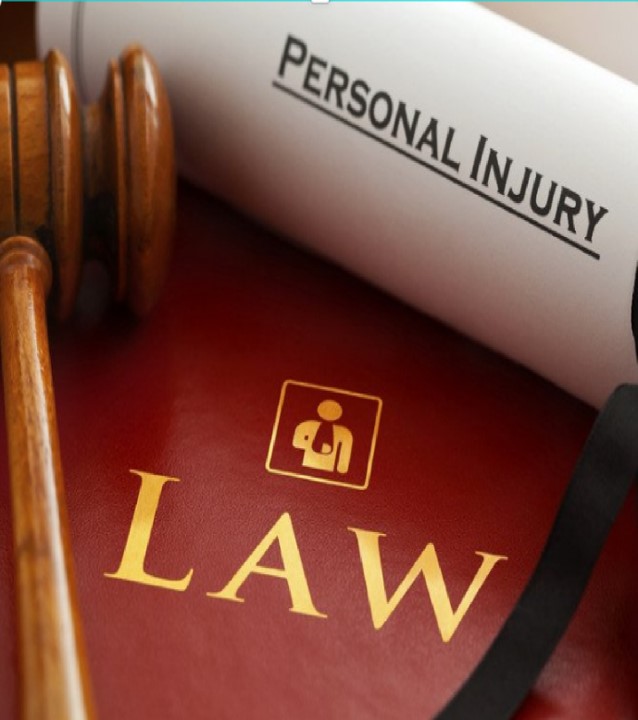 Law book with gavel